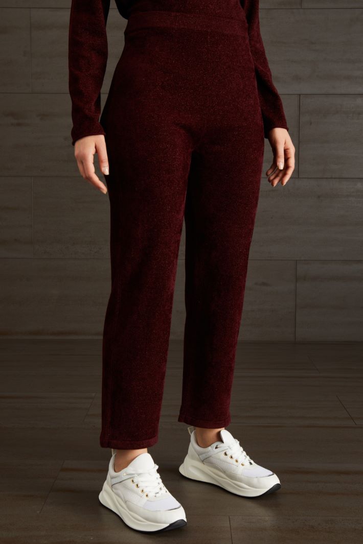Pantaloni in ciniglia  - BORGOGNA - Fashion Market - 2