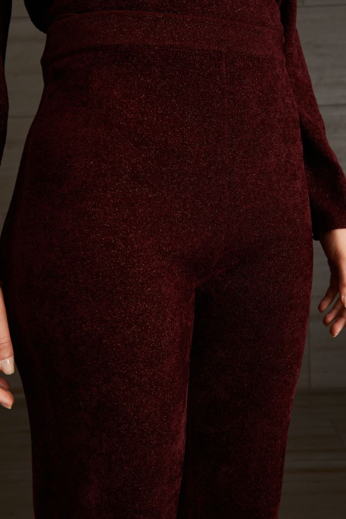 Pantaloni in ciniglia  - BORGOGNA - Fashion Market - 3
