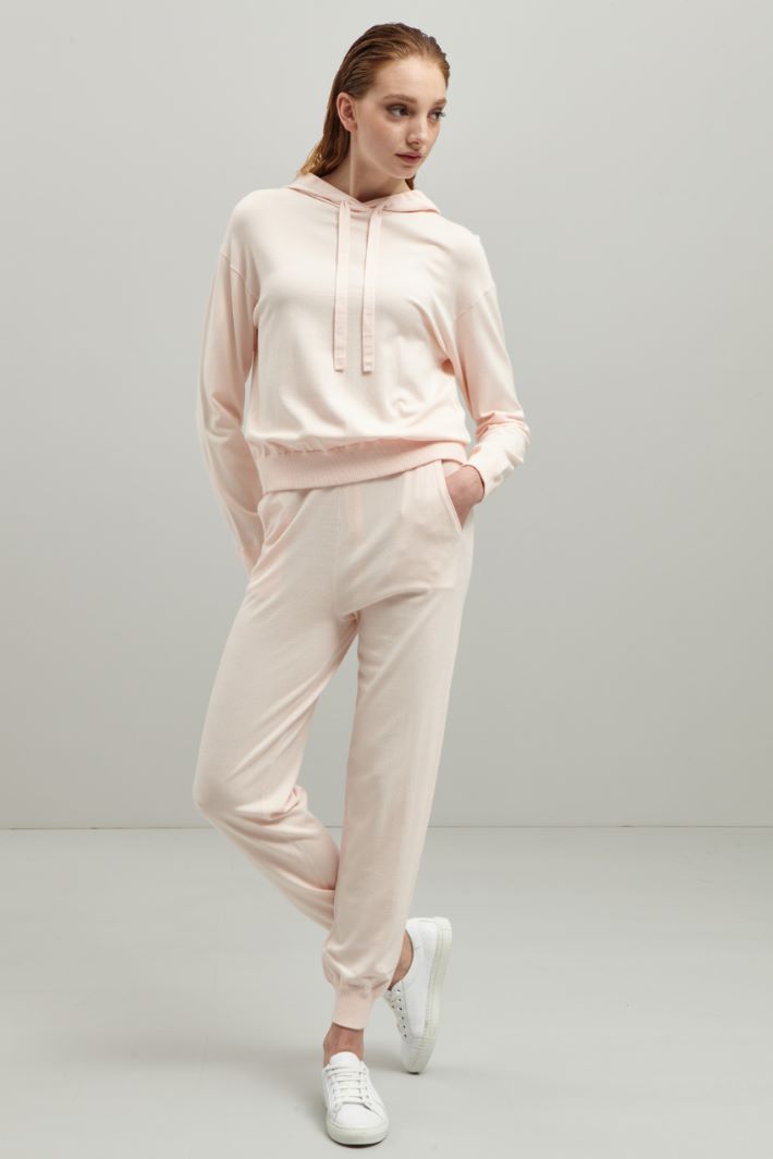 Jogger in maglia - ROSA PASTELLO - Fashion Market
