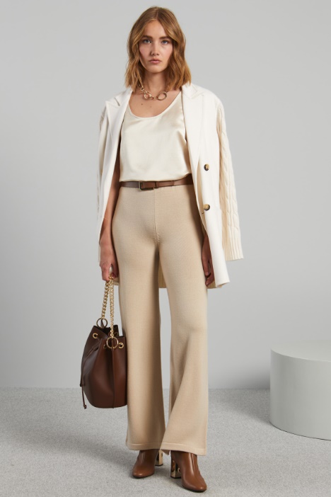 Pantaloni in maglia di lana - Fashion Market