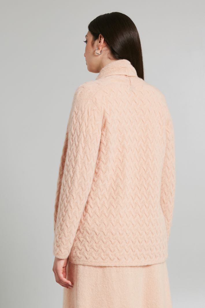 Cardigan effetto intrecciato - ROSA - Fashion Market - 4