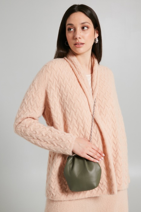Cardigan effetto intrecciato - Fashion Market