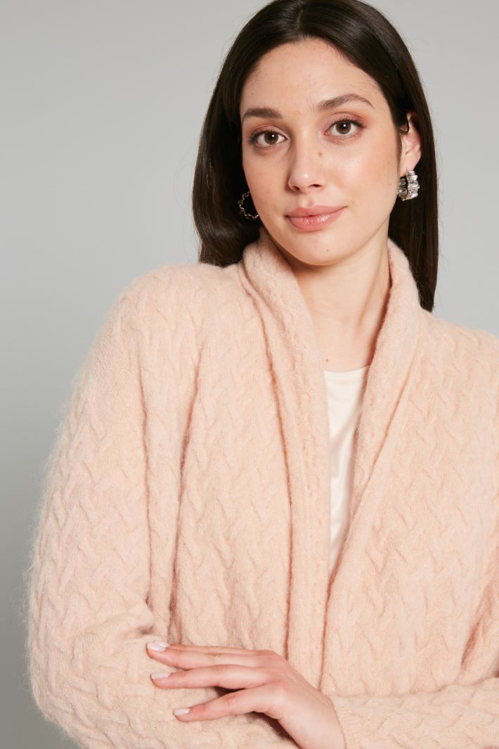 Cardigan effetto intrecciato - ROSA - Fashion Market - 3