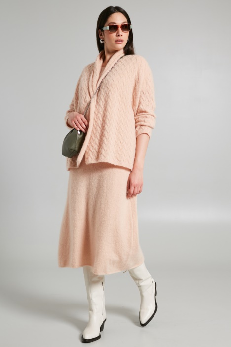 Cardigan effetto intrecciato - Fashion Market
