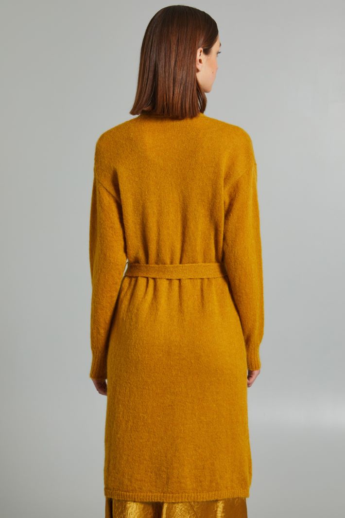 Cardigan lungo con cintura - OCRA - Fashion Market - 4