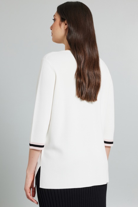 Maglia dritta in jersey crépe - Fashion Market