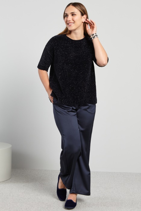 Maglia in ciniglia lamè - Fashion Market