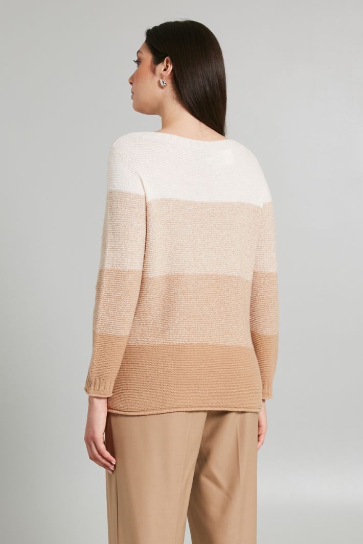 Maglia in tinto filo di lana - CAMMELLO LATTE - Fashion Market - 4