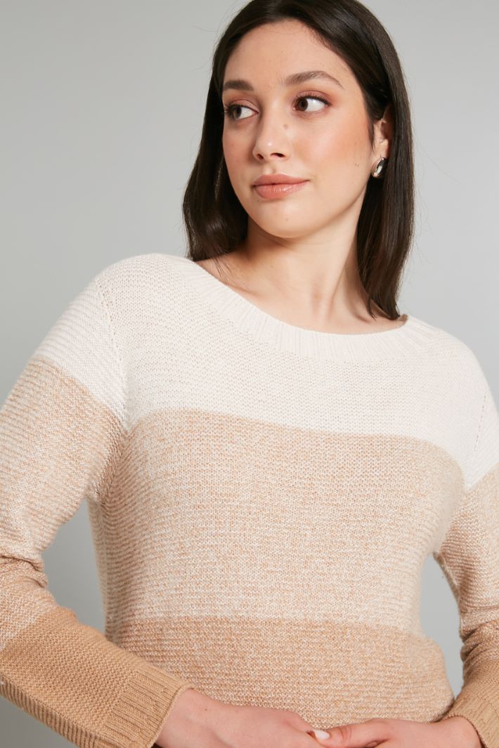 Maglia in tinto filo di lana - CAMMELLO LATTE - Fashion Market - 3