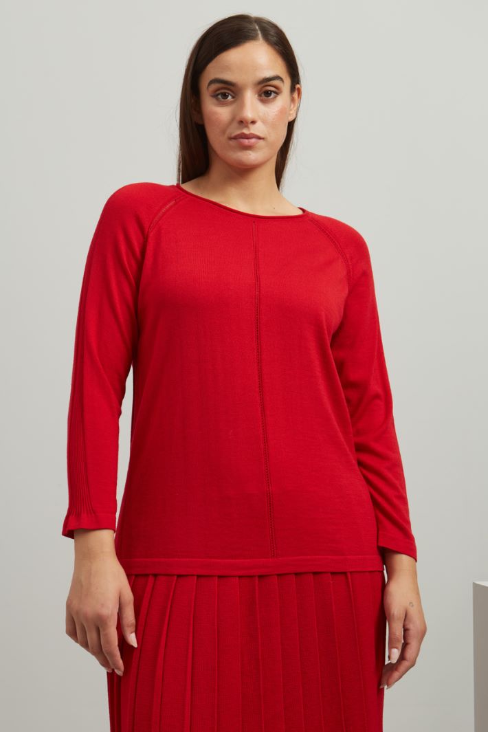 Maglia in lana  - ROSSO - Fashion Market - 2