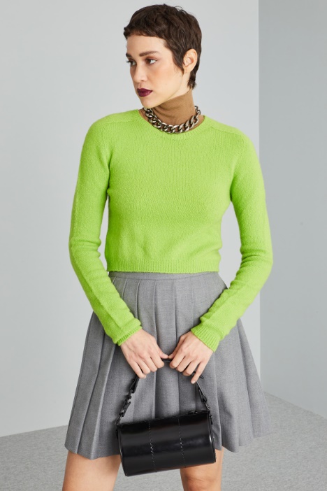 Maglia cropped in lana - Fashion Market