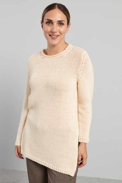 Maglia lunga con spacchi - Fashion Market