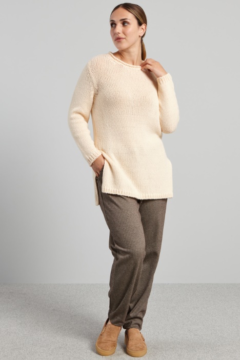 Maglia lunga con spacchi - Fashion Market