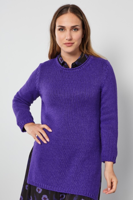 Maglia lunga con spacchi - Fashion Market