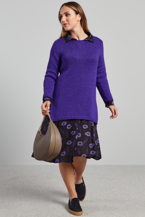 Maglia lunga con spacchi - Fashion Market