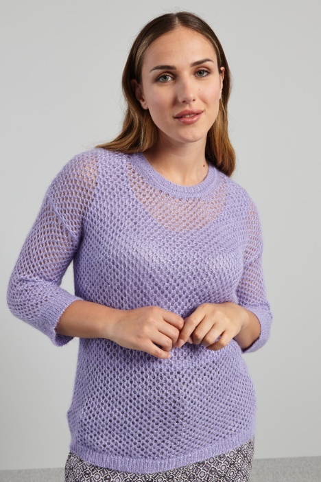 Maglia traforata in alpaca - Fashion Market