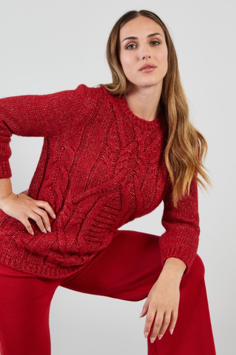 Maglia a rilievo sul davanti - Fashion Market