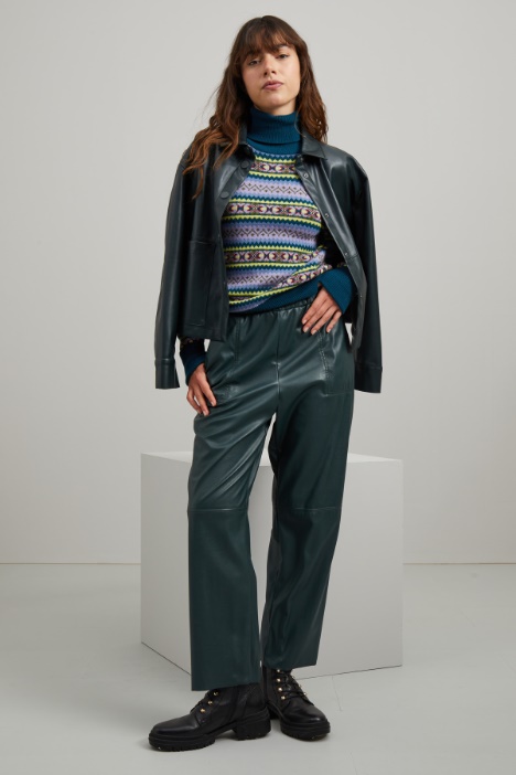 Maglia in lana tinto filo - Fashion Market