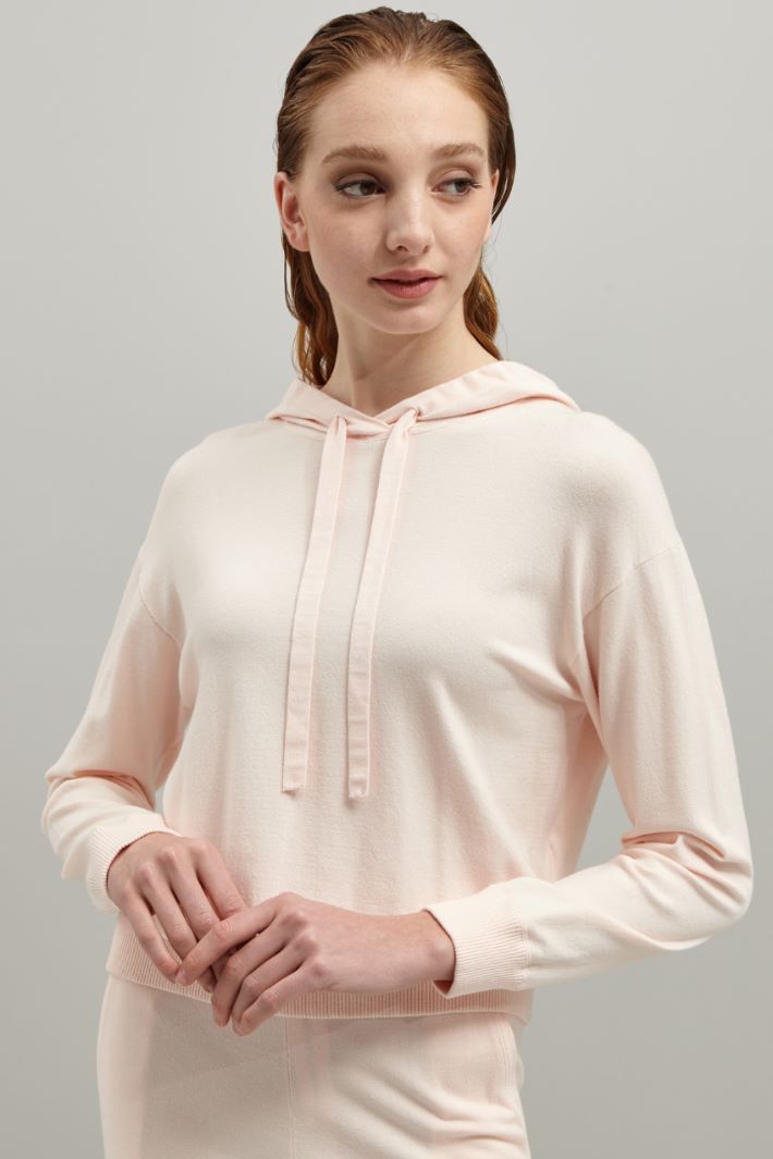 Maglia con cappuccio - ROSA - Fashion Market - 2