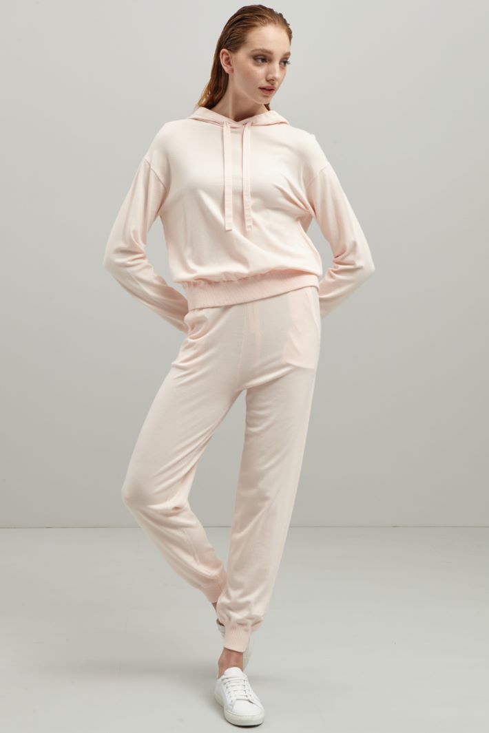 Maglia con cappuccio - ROSA - Fashion Market
