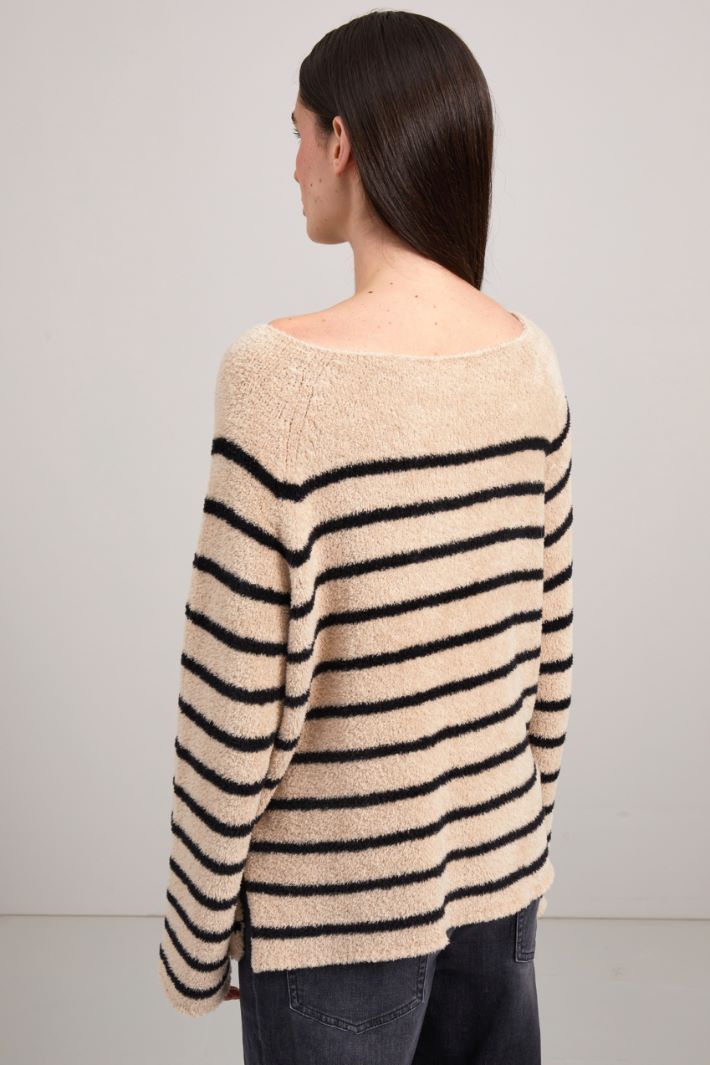 Maglia morbida in cotone - SABBIA NERO - Fashion Market - 4