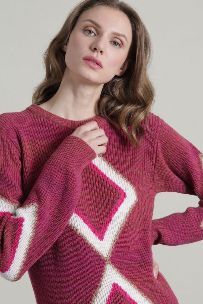 Maglia a coste - FUXIA - Fashion Market