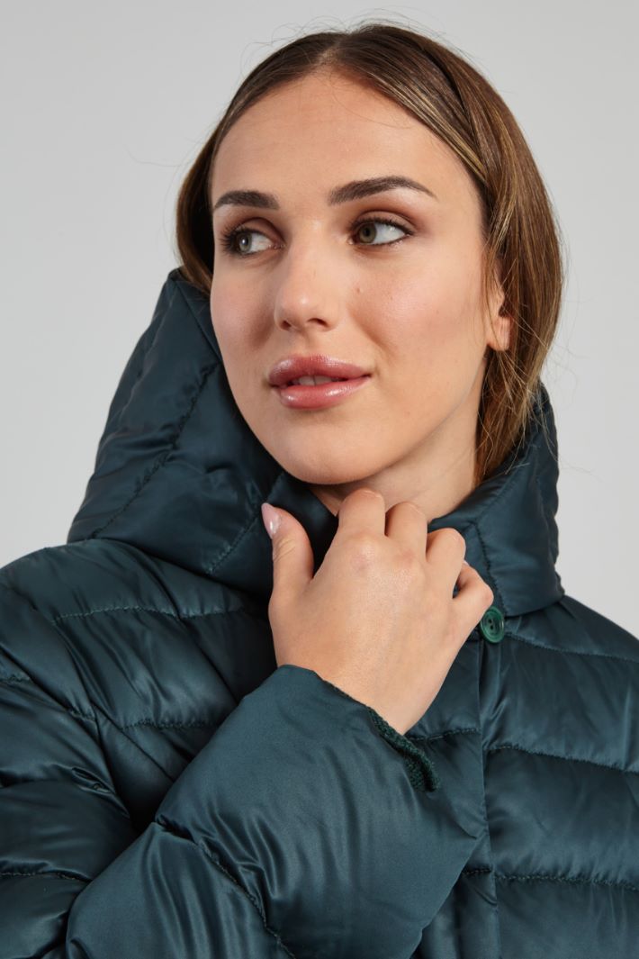 Piumino in raso tecnico - PETROLIO - Fashion Market - 3
