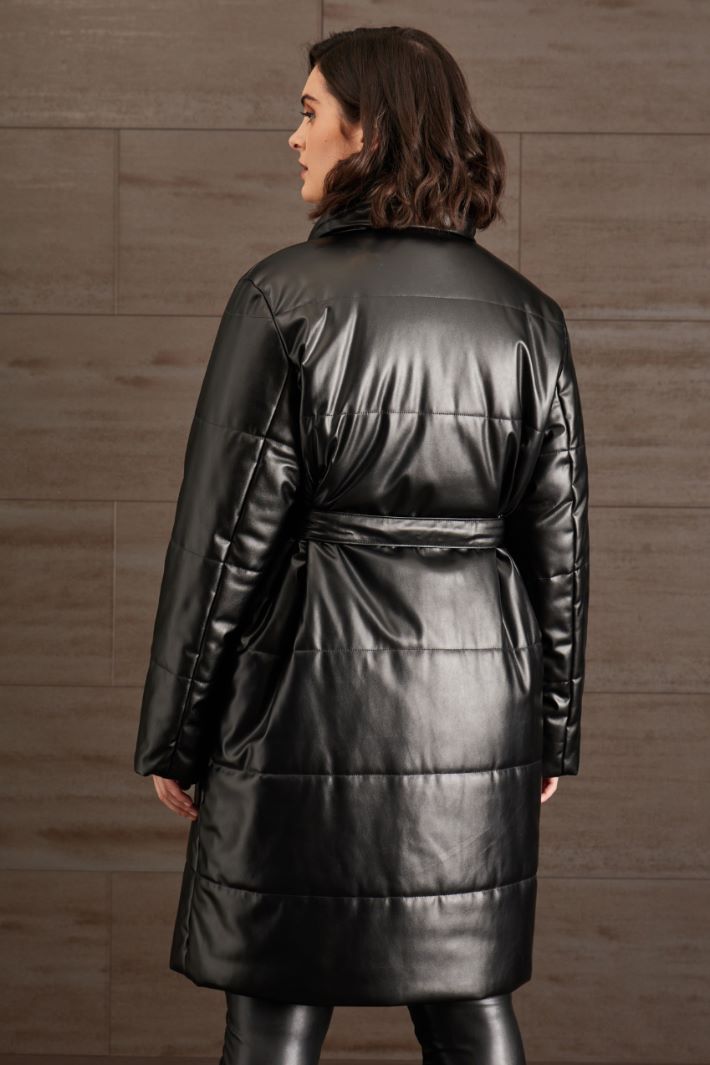 Imbottito in similpelle - NERO - Fashion Market - 4