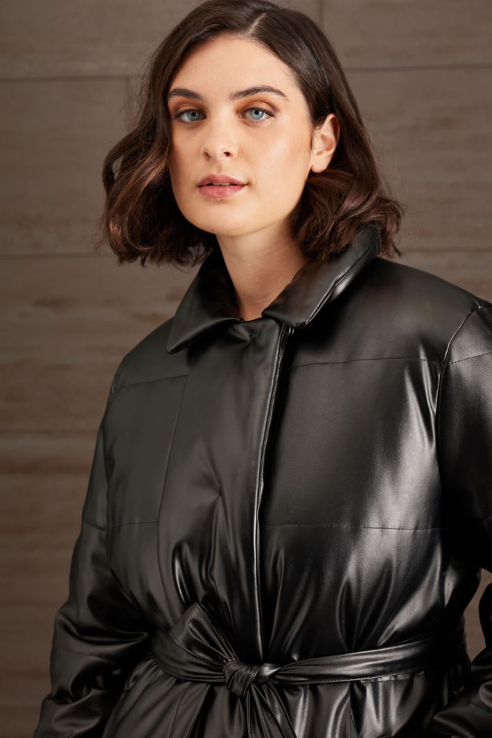 Imbottito in similpelle - NERO - Fashion Market - 3