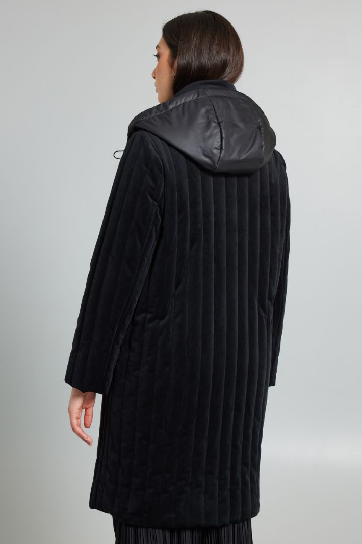 Imbottito in velluto - NERO - Fashion Market - 4