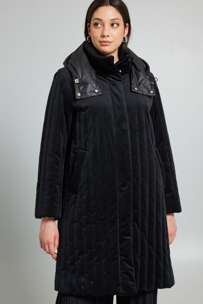 Imbottito in velluto - NERO - Fashion Market - 2