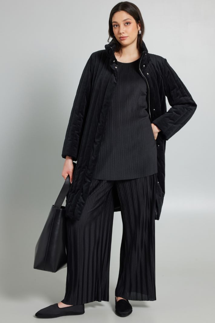 Imbottito in velluto - NERO - Fashion Market