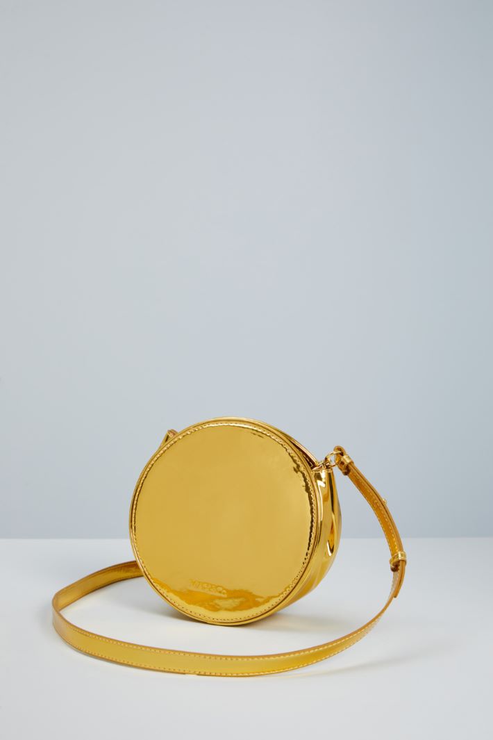 Borsa a cerchio laminata - ORO - Fashion Market - 2