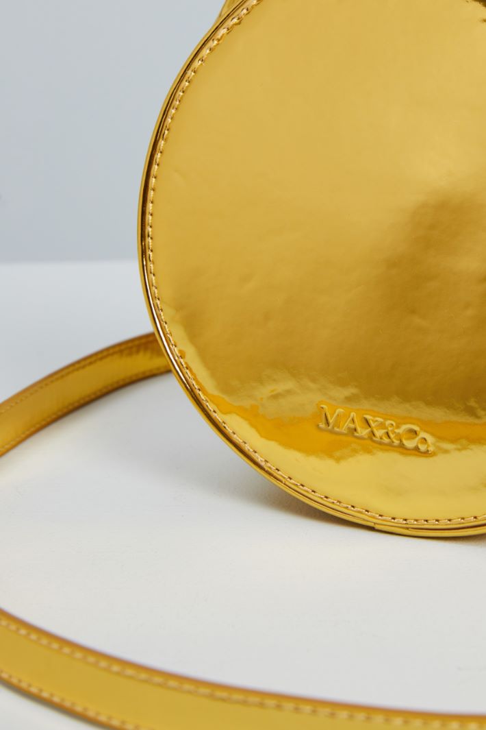 Borsa a cerchio laminata - ORO - Fashion Market - 4