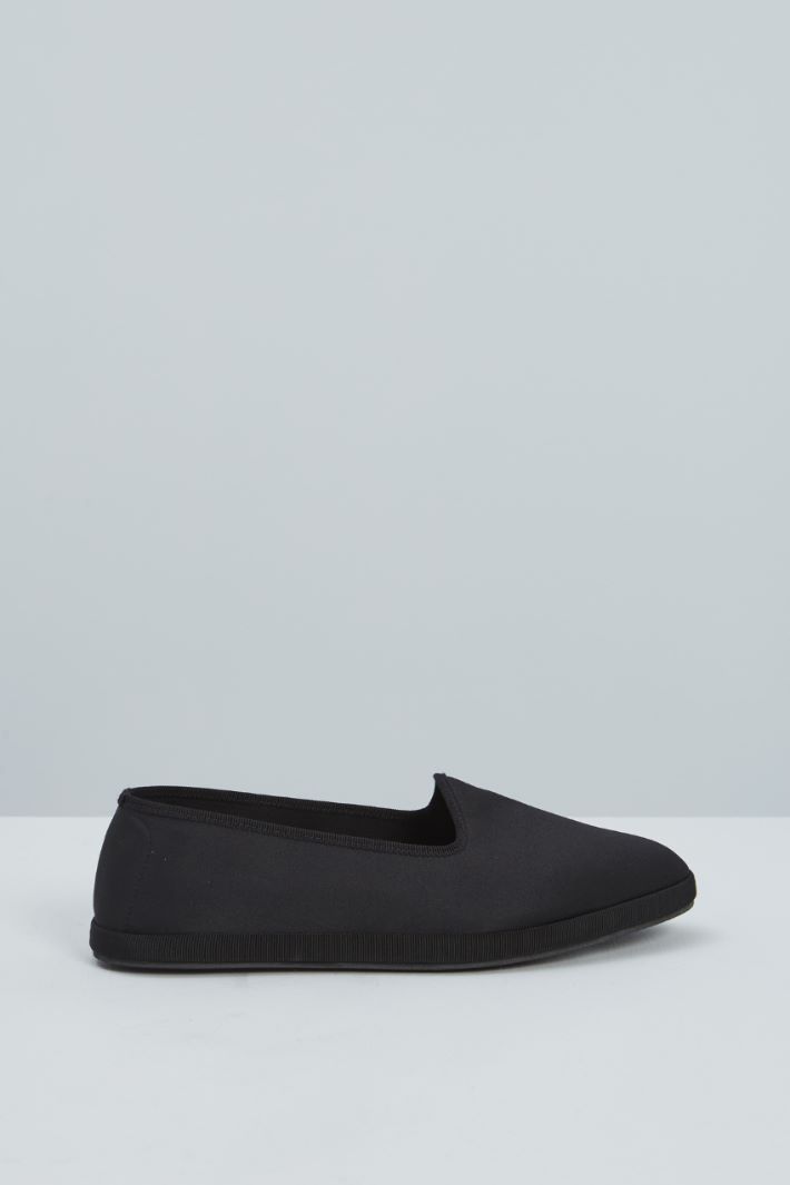 Friulane in raso - NERO - Fashion Market