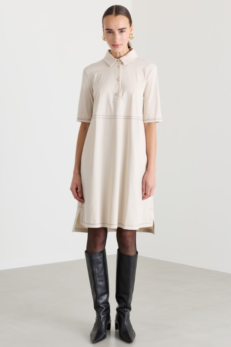 Abito chemisier in jersey - Fashion Market