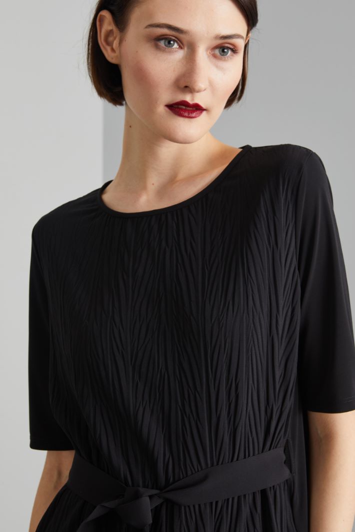 Abito lungo a maniche corte - NERO - Fashion Market - 3