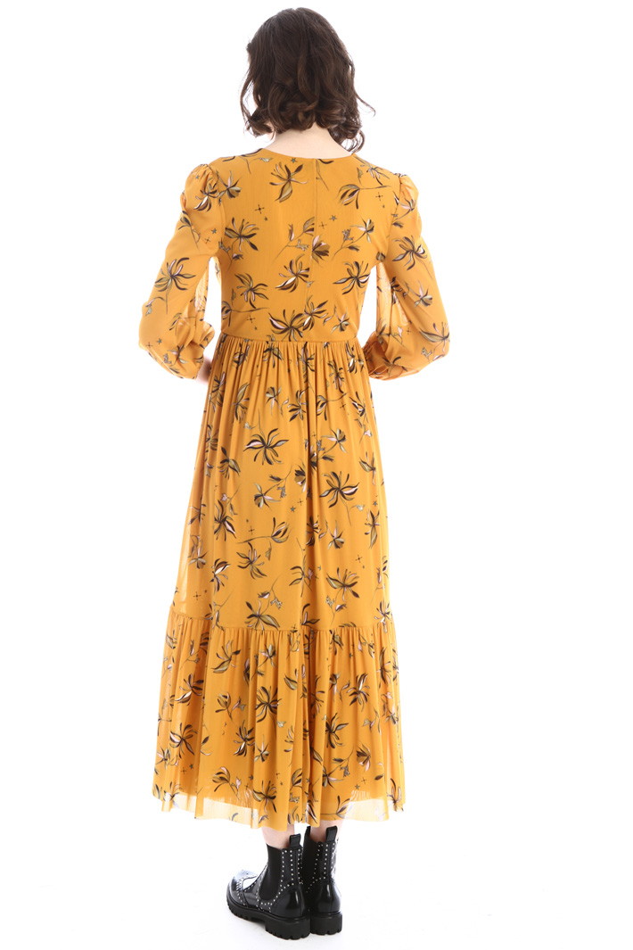 Abito lungo a fantasia - GIALLO - Fashion Market - 2