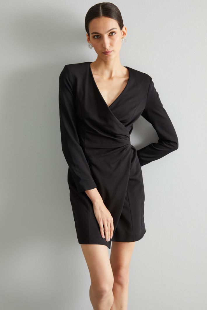 Abito corto in jersey - NERO - Fashion Market - 2
