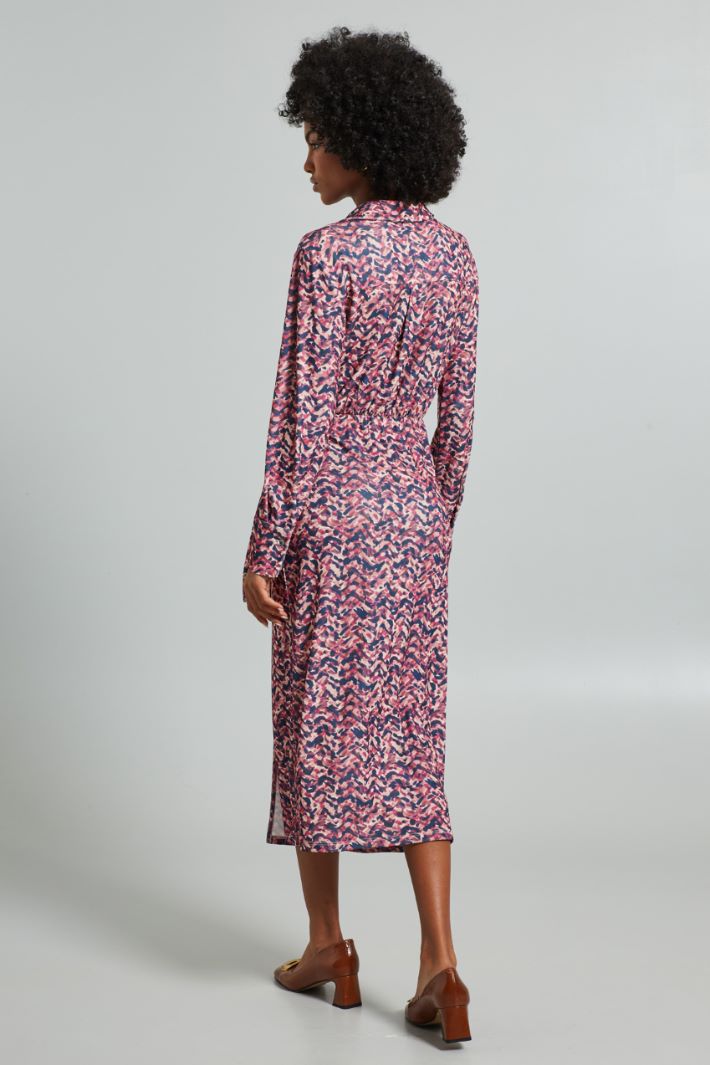 Abito a portafoglio in jersey - VIOLA ROSA - Fashion Market - 4