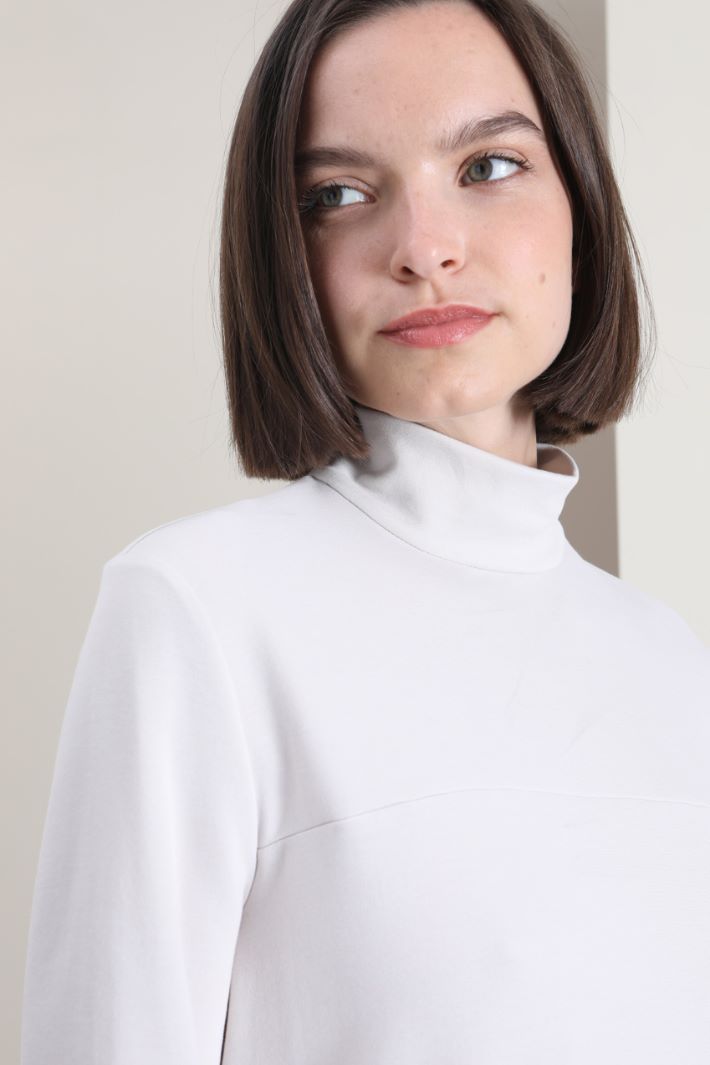 Abito in jersey di cotone - GHIACCIO - Fashion Market - 3