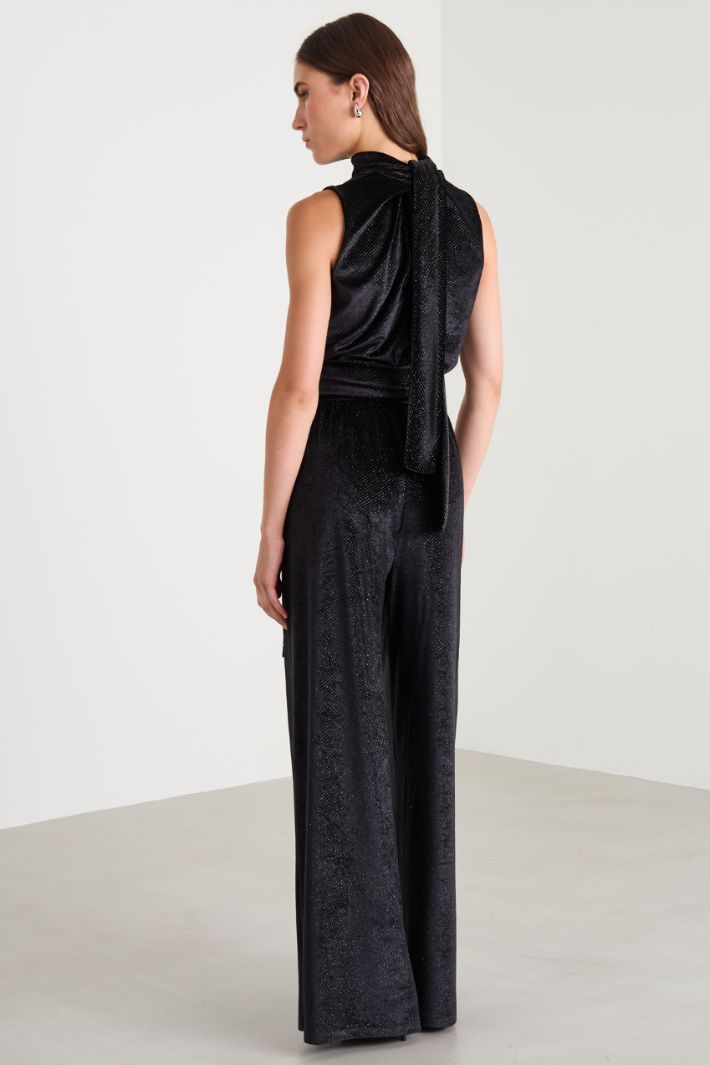 Tuta in velluto - NERO - Fashion Market - 4