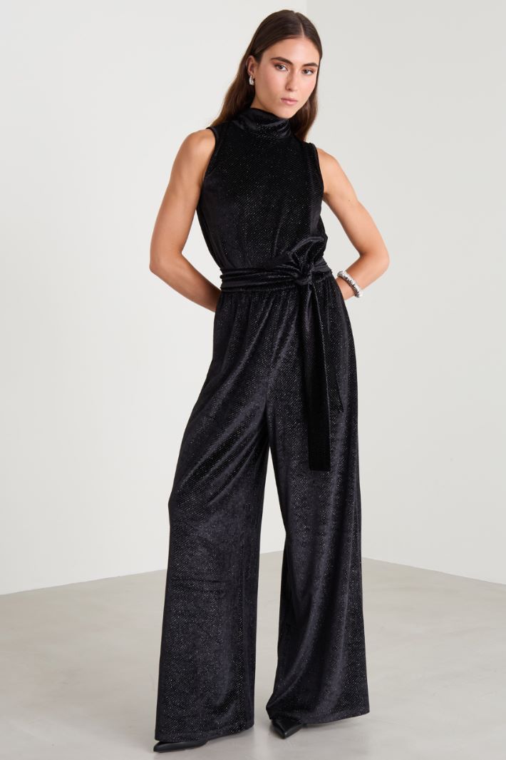 Tuta in velluto - NERO - Fashion Market - 2