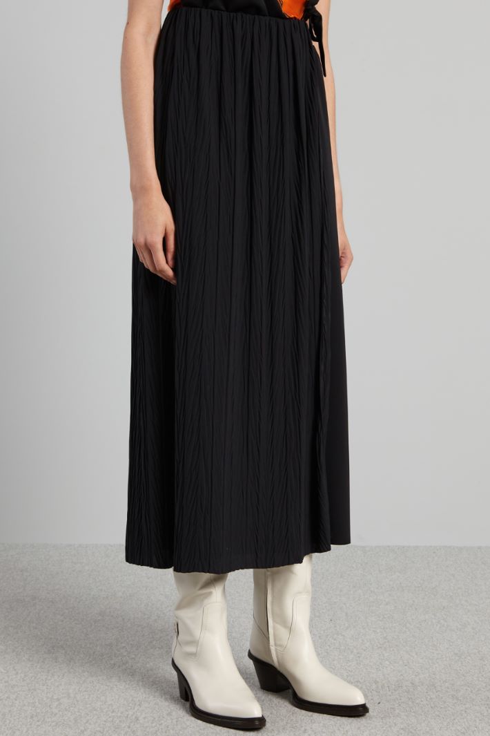 Gonna con pannello - NERO - Fashion Market - 2