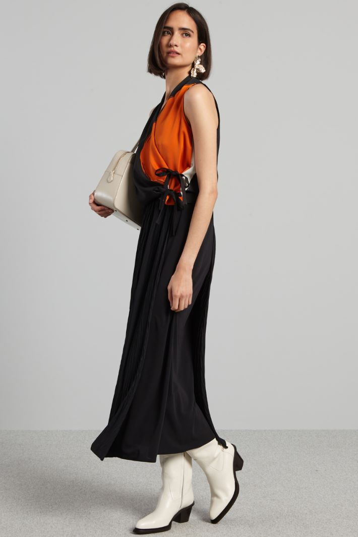 Gonna con pannello - NERO - Fashion Market