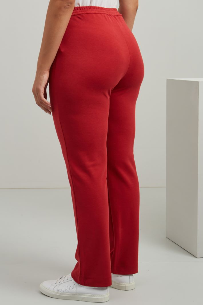 Jogger in cotone - ROSSO - Fashion Market - 4