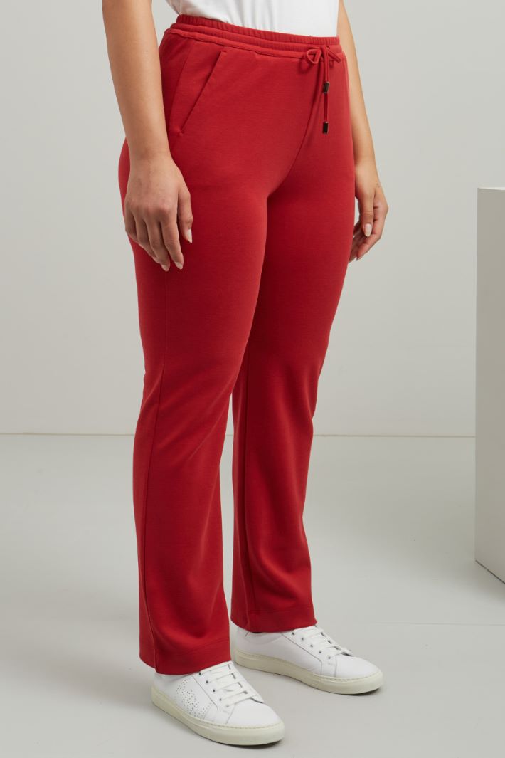 Jogger in cotone - ROSSO - Fashion Market - 2
