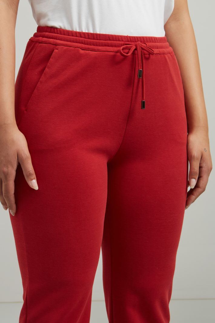 Jogger in cotone - ROSSO - Fashion Market - 3