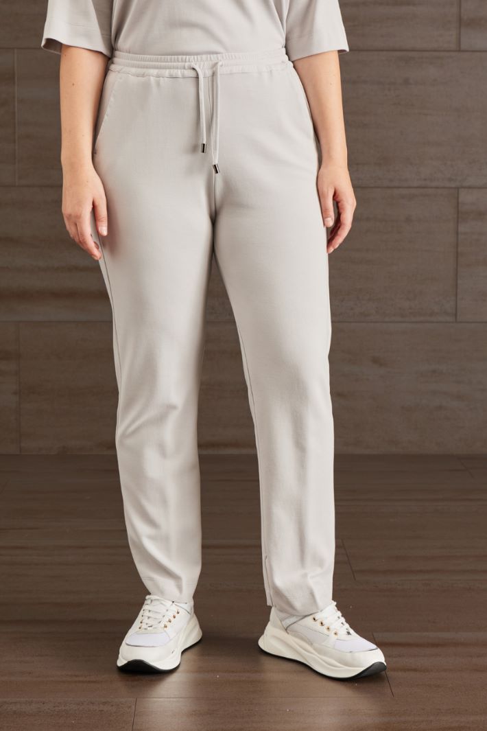 Jogger in cotone - GRIGIO GHIACCIO - Fashion Market - 2