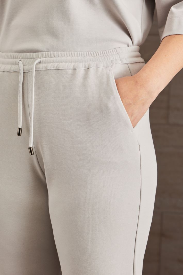Jogger in cotone - GRIGIO GHIACCIO - Fashion Market - 3